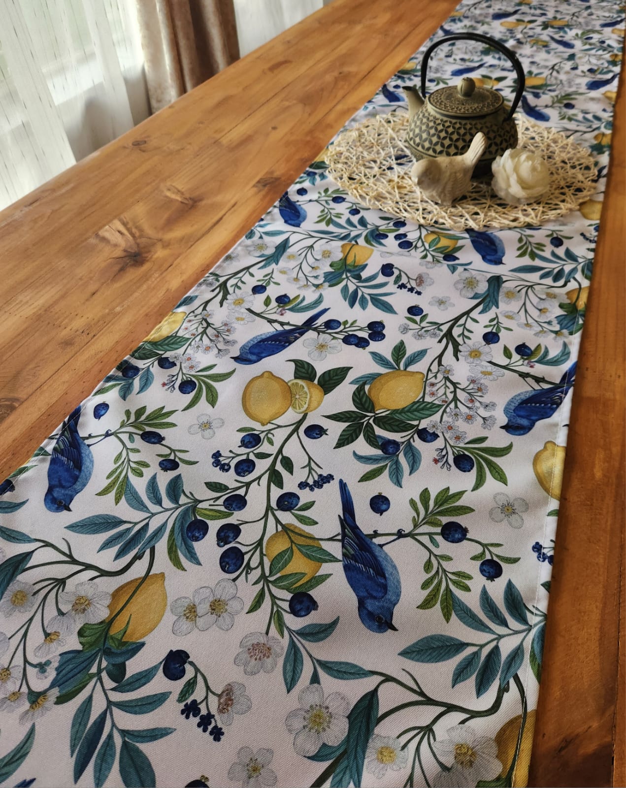 blue birdie table runner blue birdie table runner