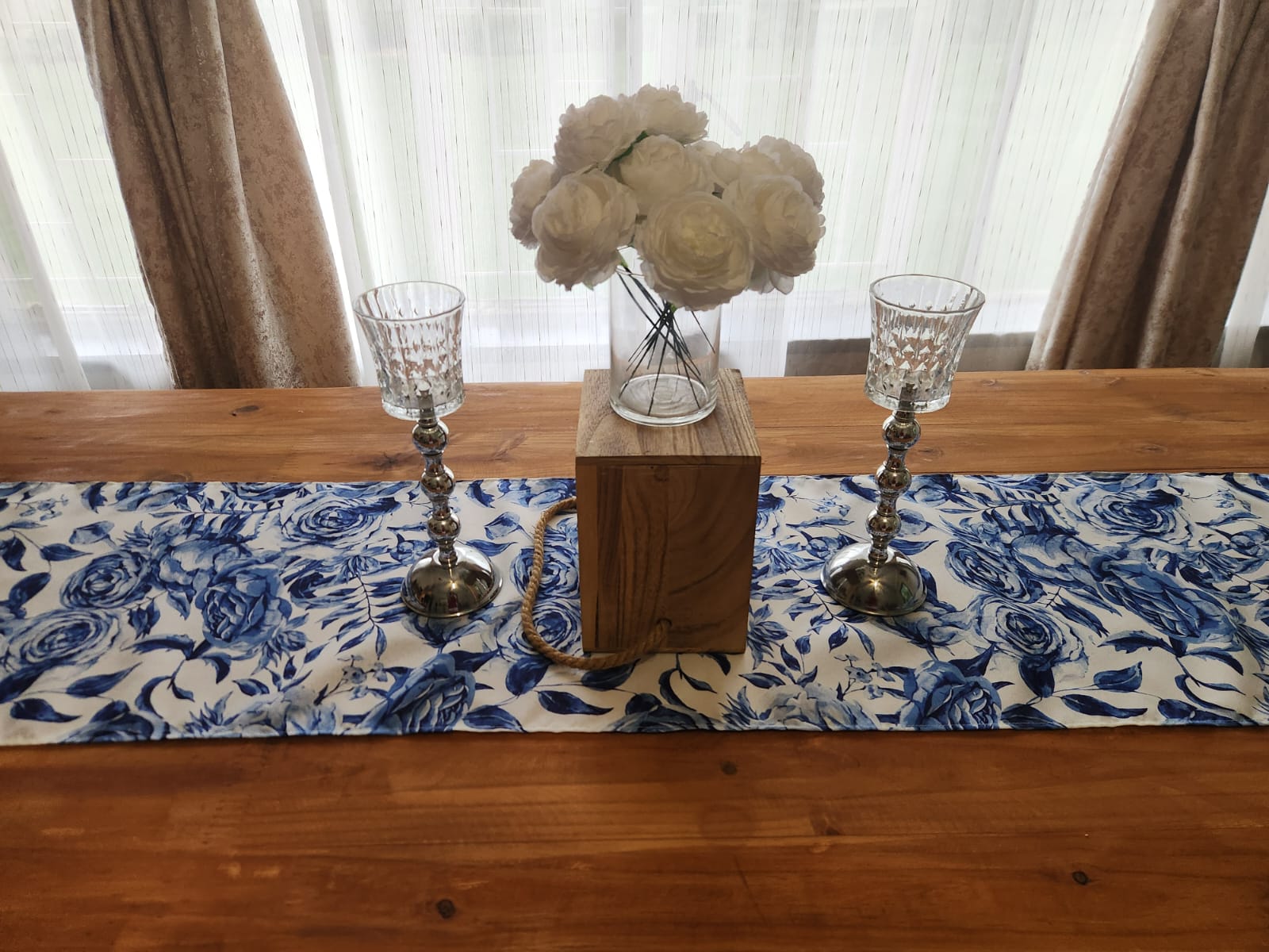 blue rose table runner blue rose table runner