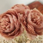 artificial peony flowers set of 12 dusty rose