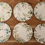 eucalyptus green leaves coffee coasters set of 6
